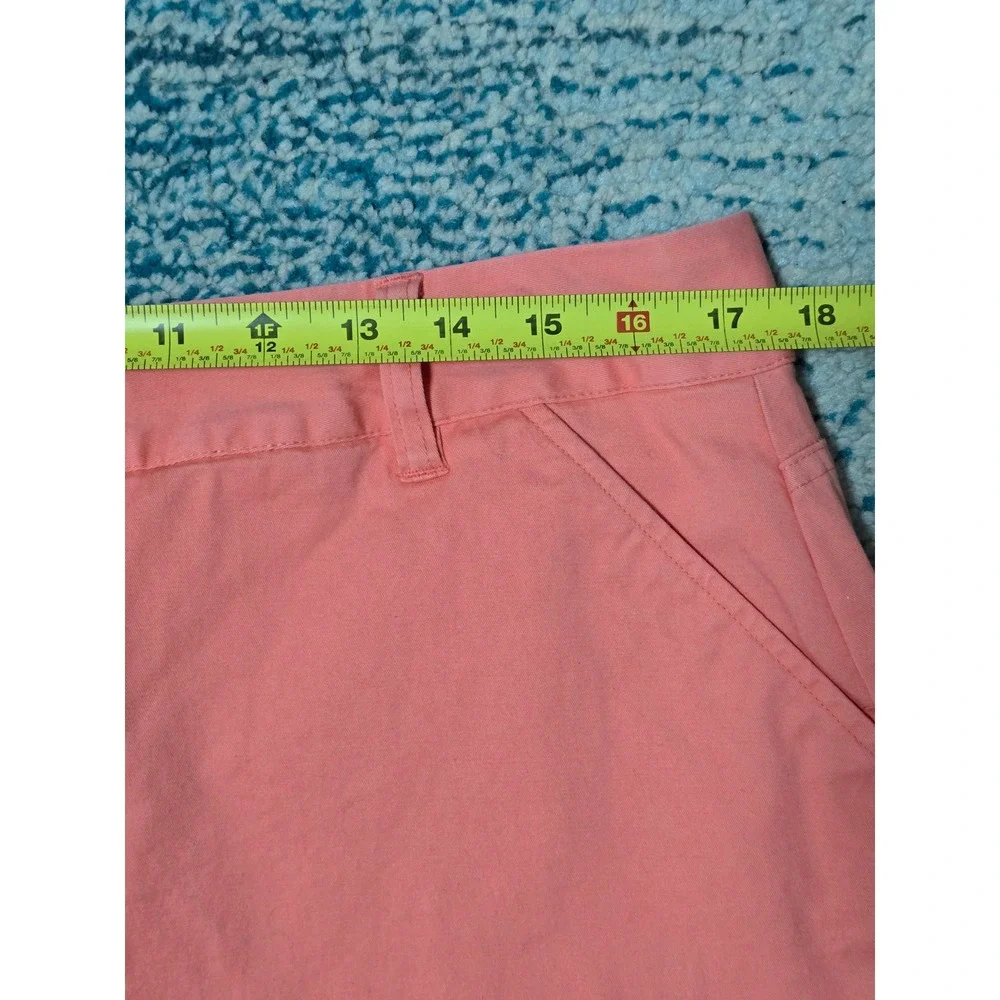 Bay Studio Women's Coral Pink Skort‎ Skirt Shorts Pull On Size 14 Casual (Q)